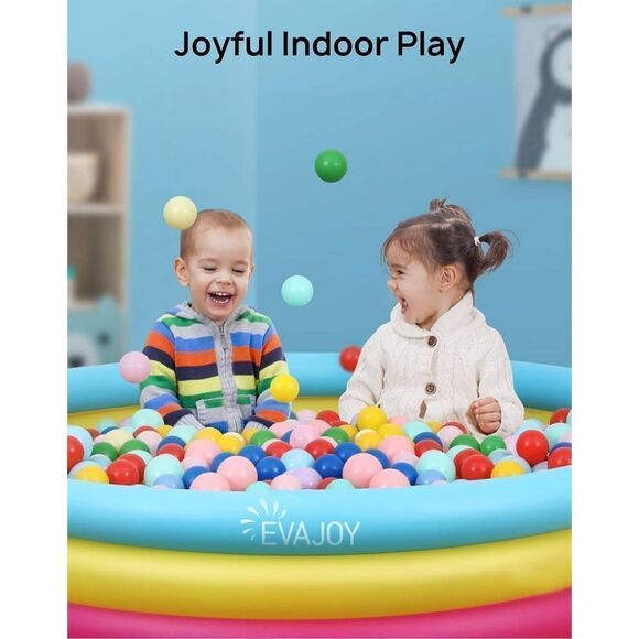 NWT Inflatable Kiddie Pool, 58'' x 13'' Ground Swimming Pool for Kids - Picture 13 of 14